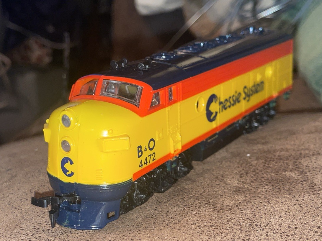 HO Scale Life Like F7-A Chessie System B&O Powered Diesel Locomotive 4472 NEW