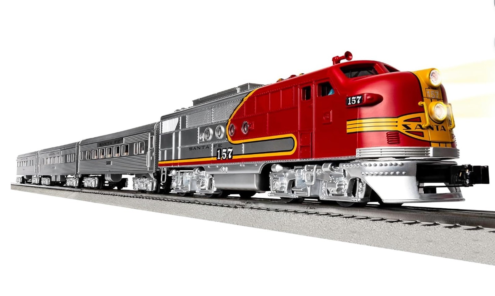 Lionel Santa Fe Super Chief Electric O Gauge Bluetooth 5.0 Train Set w/Remote