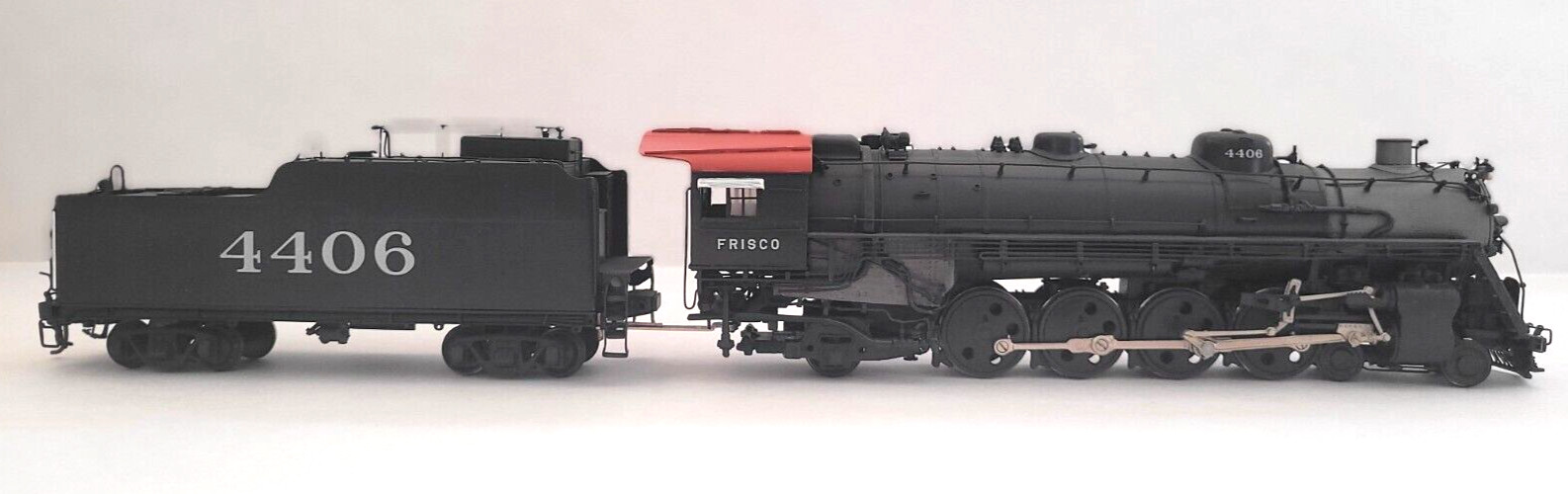 Overland Models BRASS HO Frisco #4406 4-8-2 Custom Painted by OMI New Tested