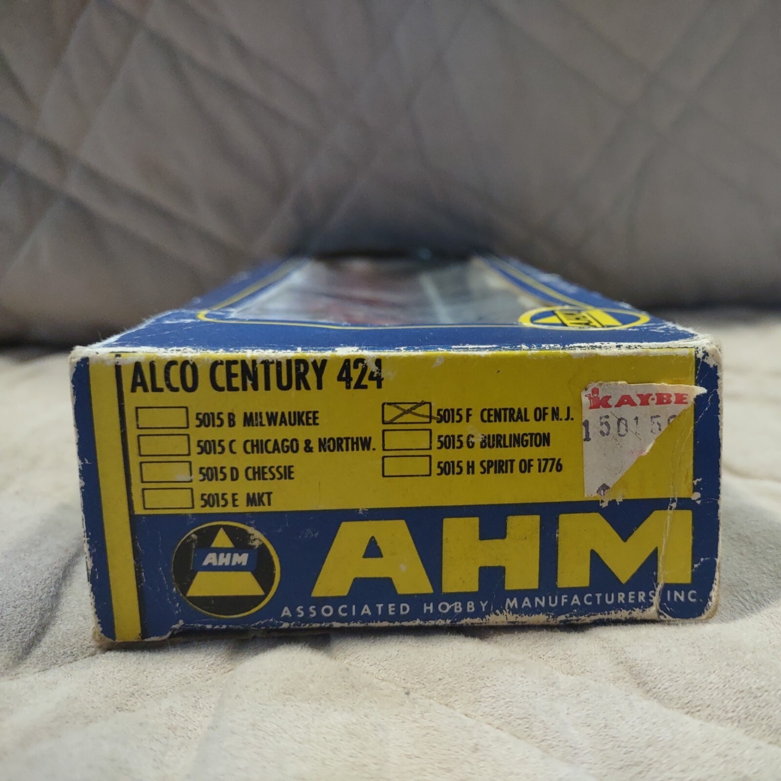 AHM HO #5015F ALCO CENTURY 424 CENTRAL OF NEW JERSEY ,#1540 Kay-be Toys + 2 Gift