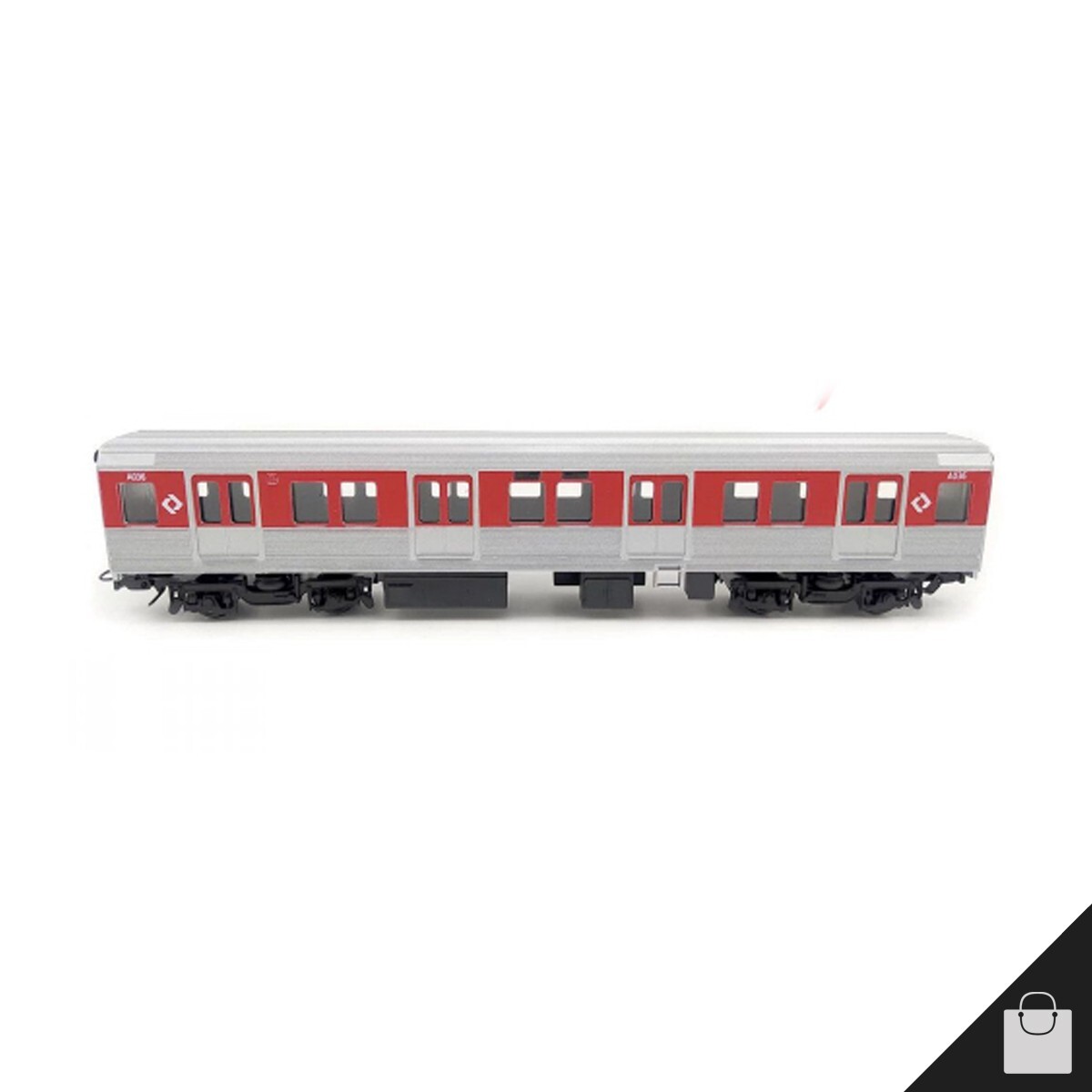 Frateschi 6318 CPTM Metropolitan Metro Subway Miniature Train 3 Car Set HO 1:87