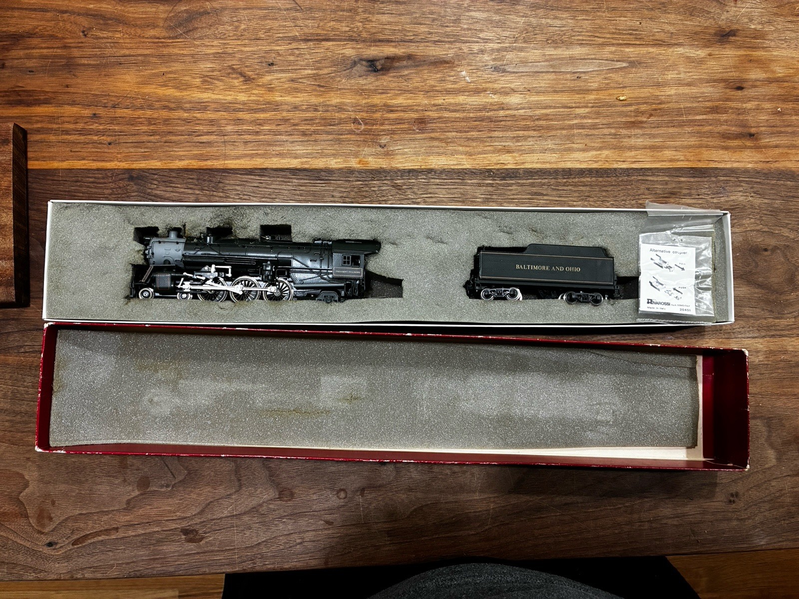 Rivarossi Baltimore & Ohio “President Fillmore” 4-6-2 Locomotive, B & O