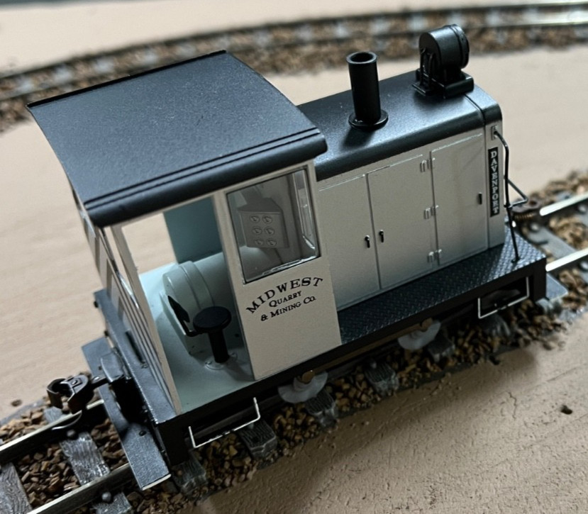 BACHMANN 25861 On30 DC SILVER SIDE ROD GAS MECHANICAL MIDWEST MINING & QUARY#18