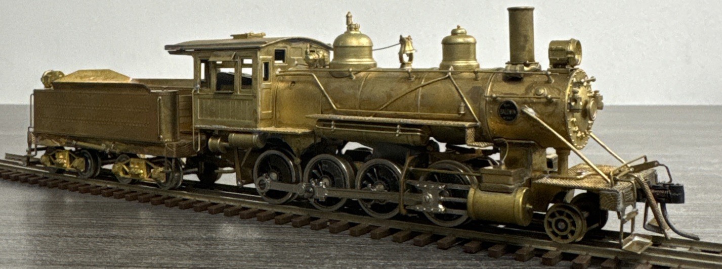 Pacific Fast Mail HO Brass Consolidation MA & PA 2-8-0 Unpainted/Tested/Used!