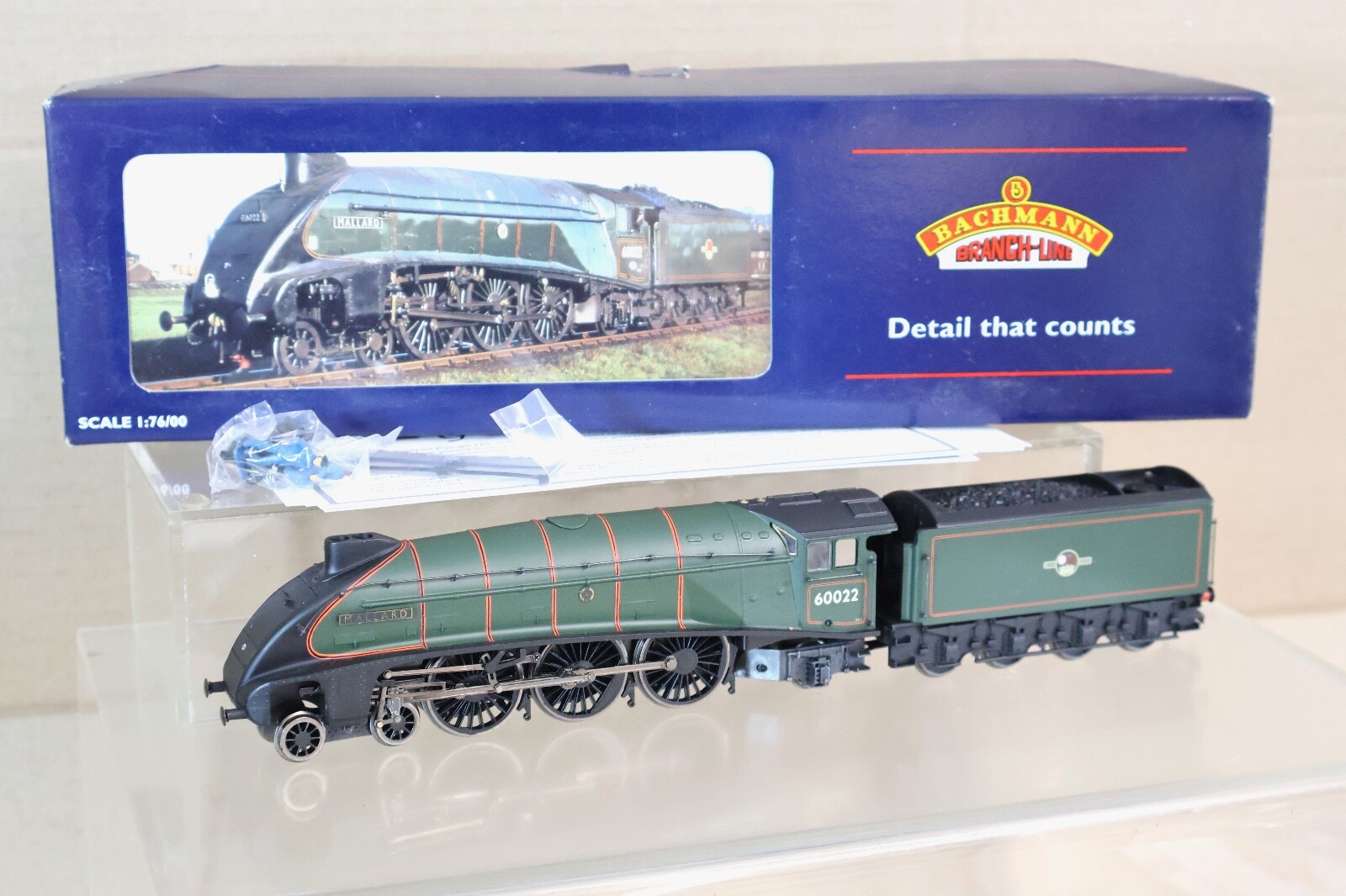 BACHMANN 31-957 RE NAMED BR 4-6-2 CLASS A4 LOCOMOTIVE 60022 MALLARD BOXED oj