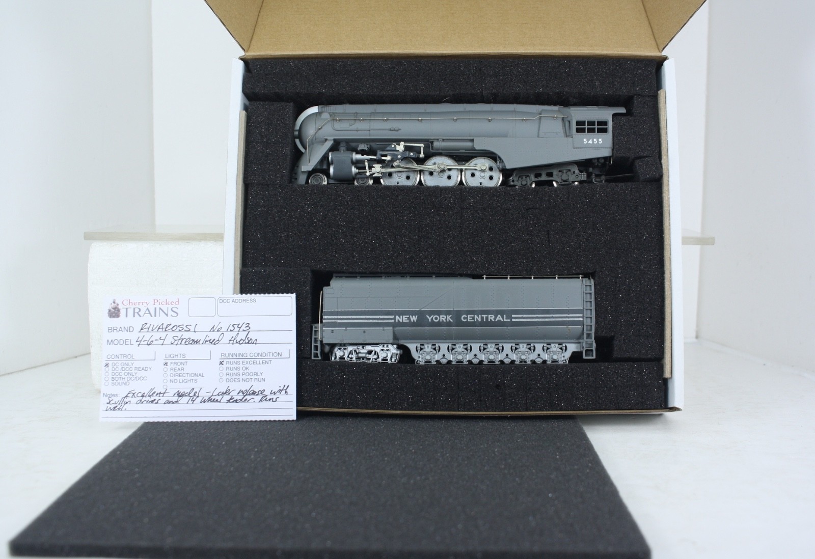 HO Scale Rivarossi 1543 New York Central Streamlined 4-6-4 Dreyfuss Hudson