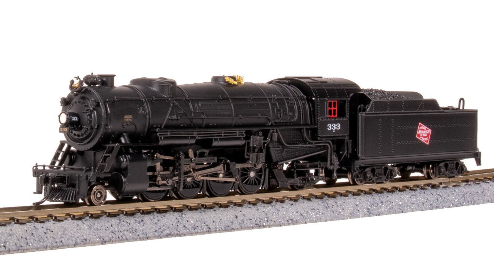 Broadway Limited 7837 N Scale MILW USRA Heavy Mikado Steam Locomotive #378