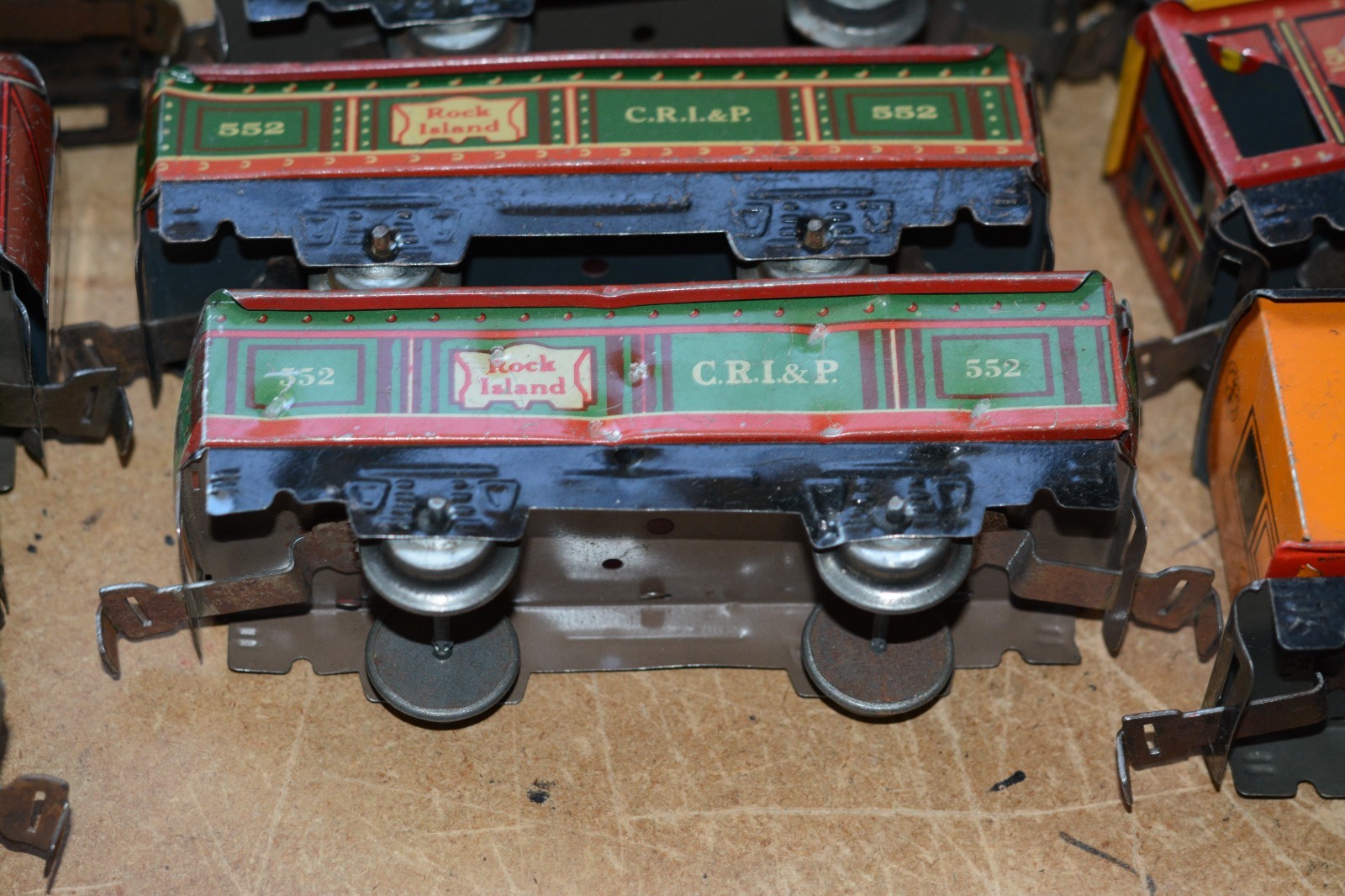 Railroad Model Trains. Lot of Vintage Pre-war Train Equipment