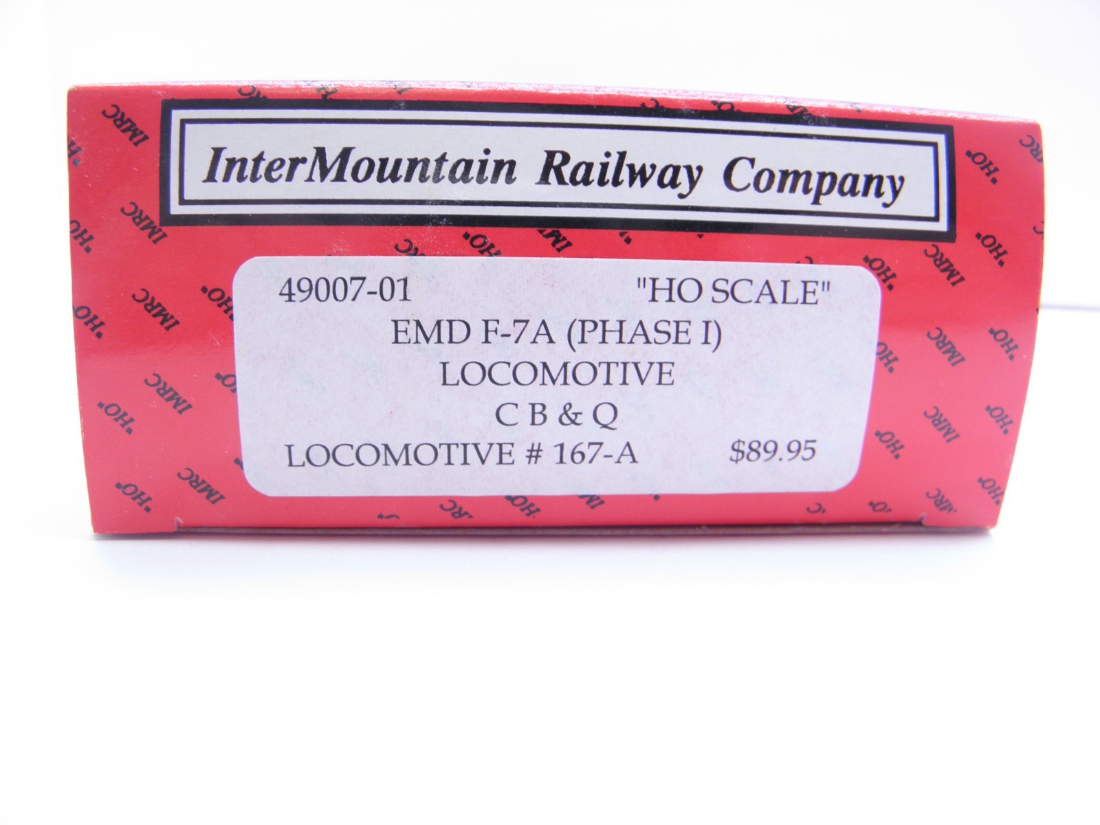 INT MTN -EMD F 7A & F 7B POWERED UNITS -BURLINGTON CHECKED &RUNS DCC PLUG HO 167