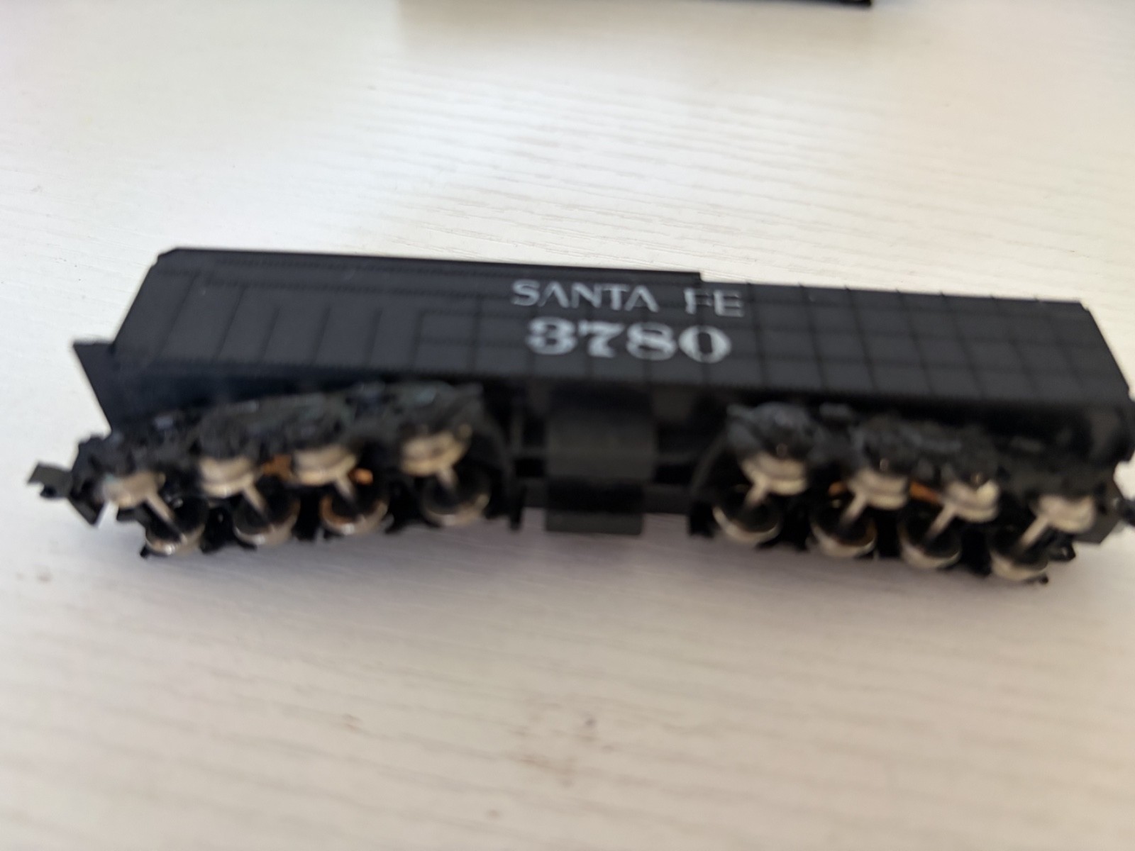 2- n scale tenders Santa Fe 3780 and one unnamed