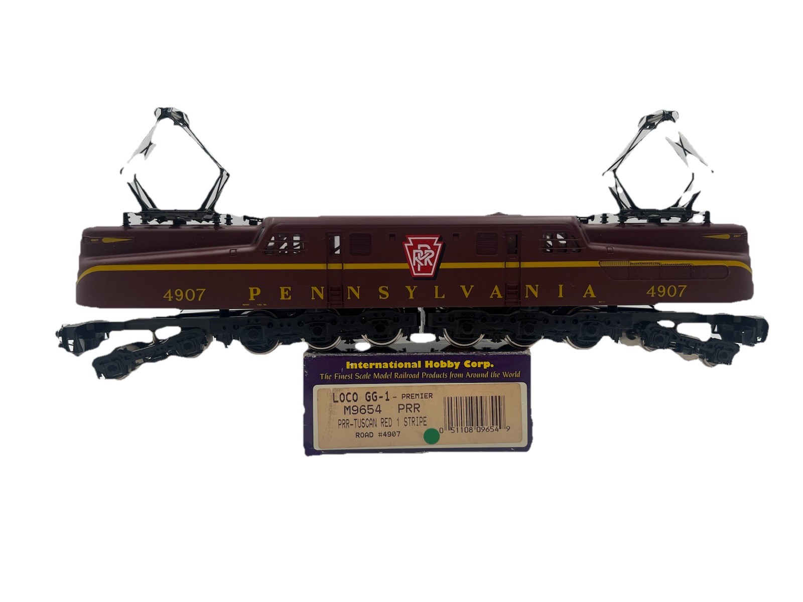 Ho Scale IHC M9654 GG1 Pennsylvania Tuscan Red 1 Stripe Locomotive