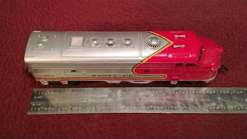 HO BACHMANN #307 SANTA FE WARBONET RMD F9 DIESEL LOCOMOTIVE – VG IN ORIG BOX