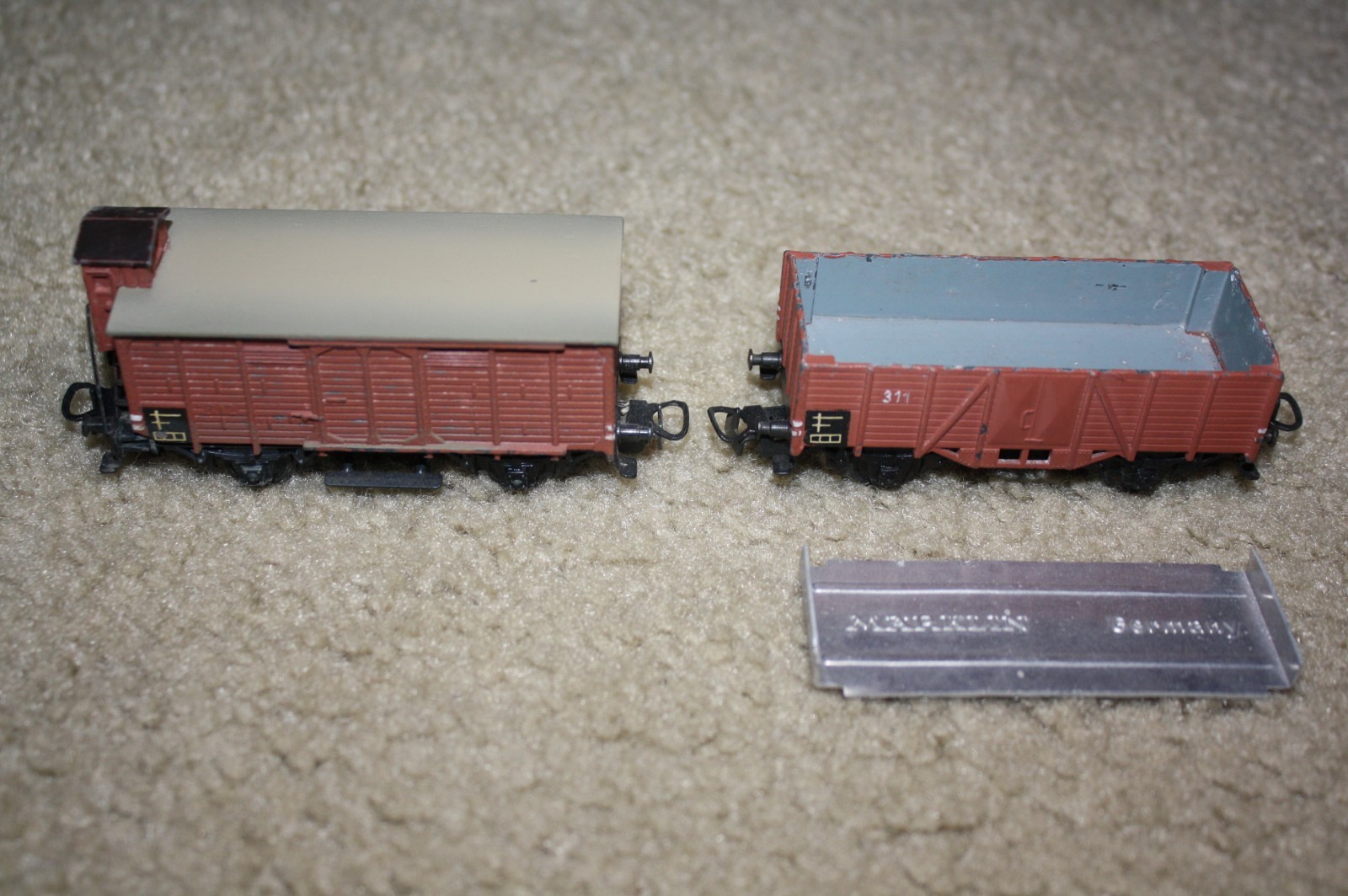 Vintage Marklin HO Scale Train Lot Rolling Stock Made in Germany (10 Pieces)