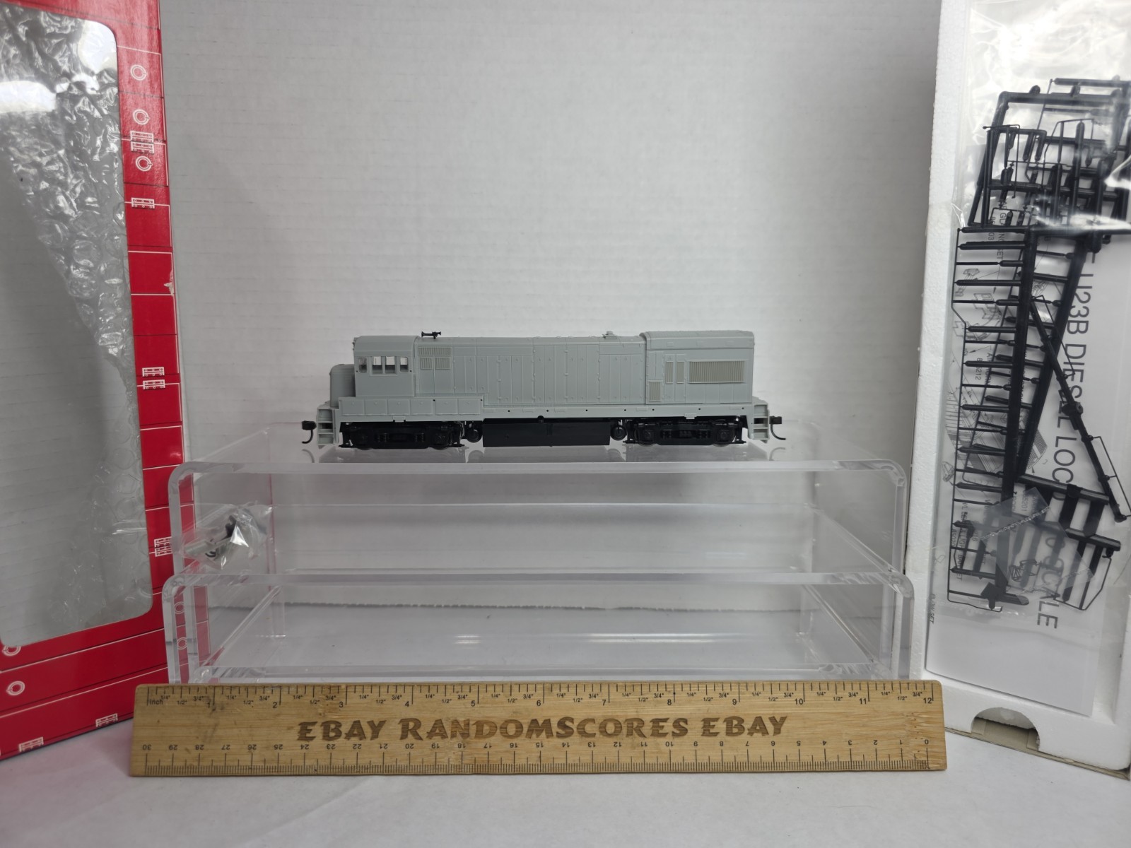 Atlas 8650 HO Scale Undecorated Powered GE U23B Diesel Loco DCC Ready NOS (B)
