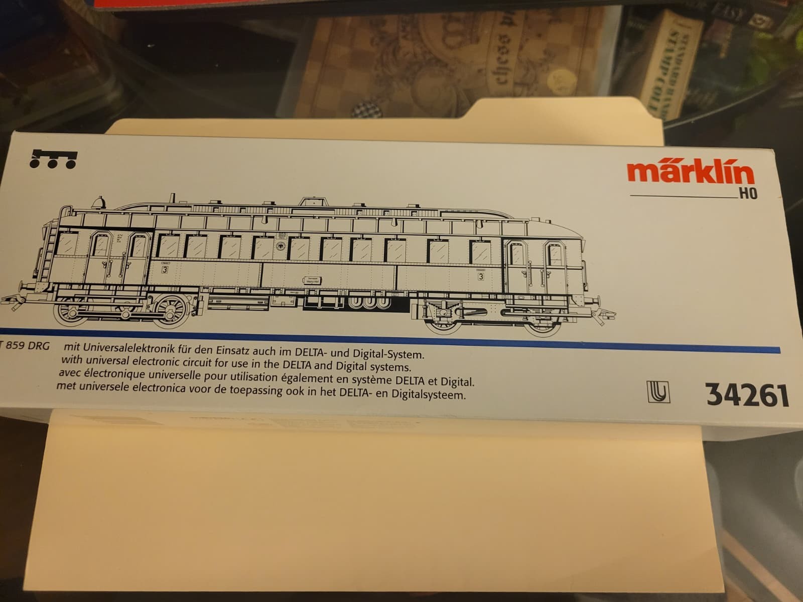 Marklin H0 34261 DRG VT859 Diesel Railcar w/manual in original box – LNIB