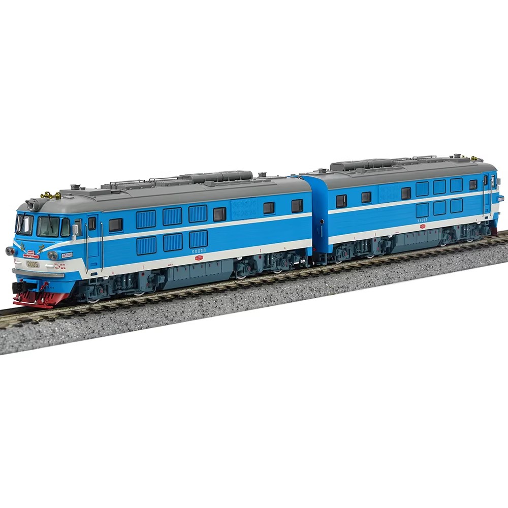 Charming China Railway BJ Locomotive Double Heading Train Model-N scale Collect