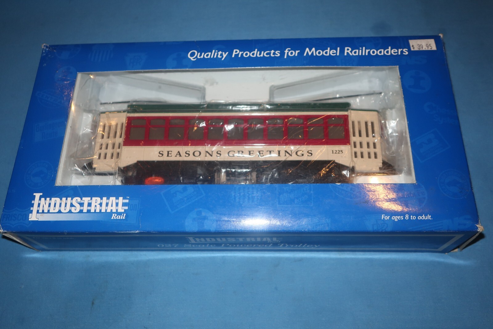 Industrial Rail IDM #14001 O27 Seasons Greetings Powered Trolley #1225