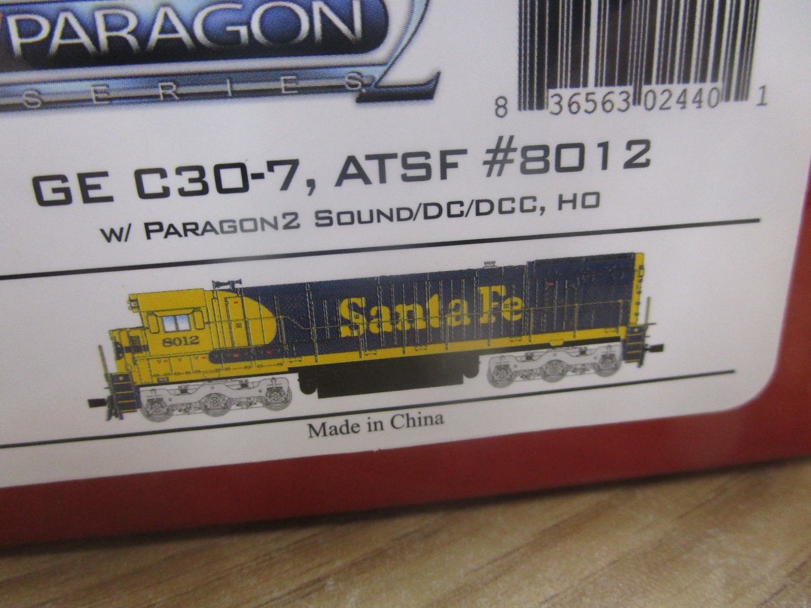HO Scale Santa Fe C30-9 Diesel Locomotive #8012 by Broadway Limited