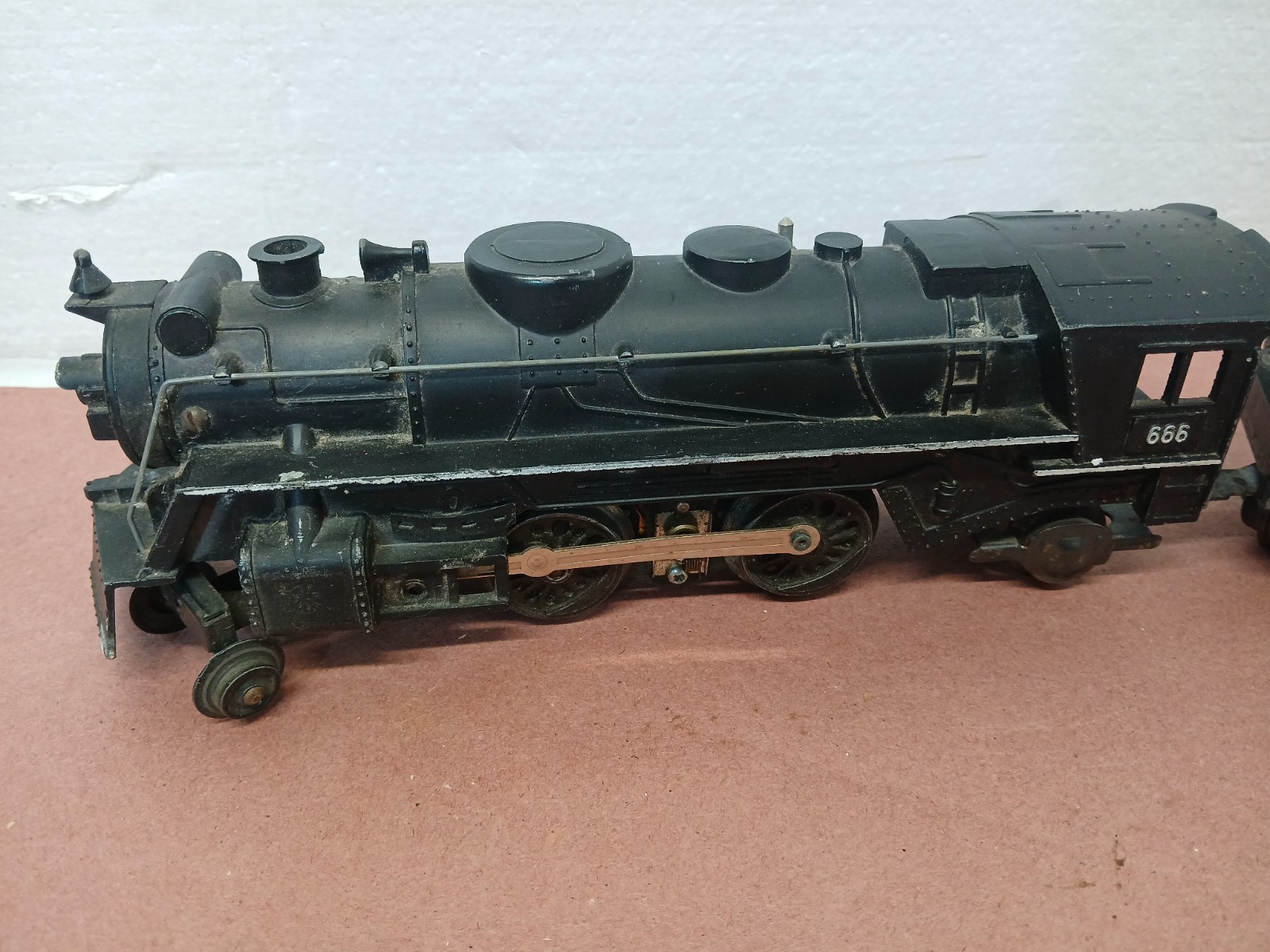 Vintage Marx Union Pacific #666 2-4-2 Steam Locomotive Powered Up Untested