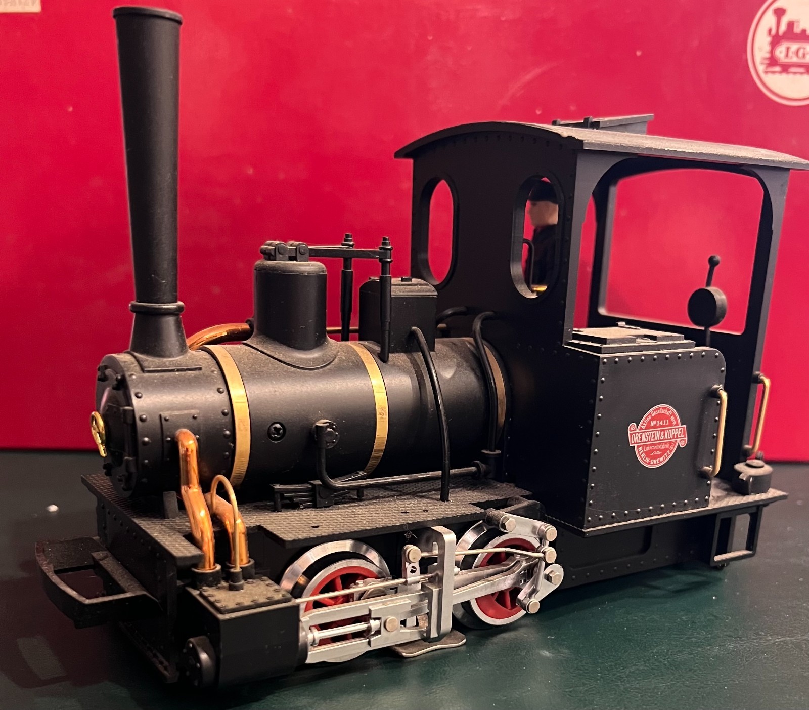 LGB 20140 G Scale Orenstein & Koppel Field Railway Steam Locomotive #1411 In Box