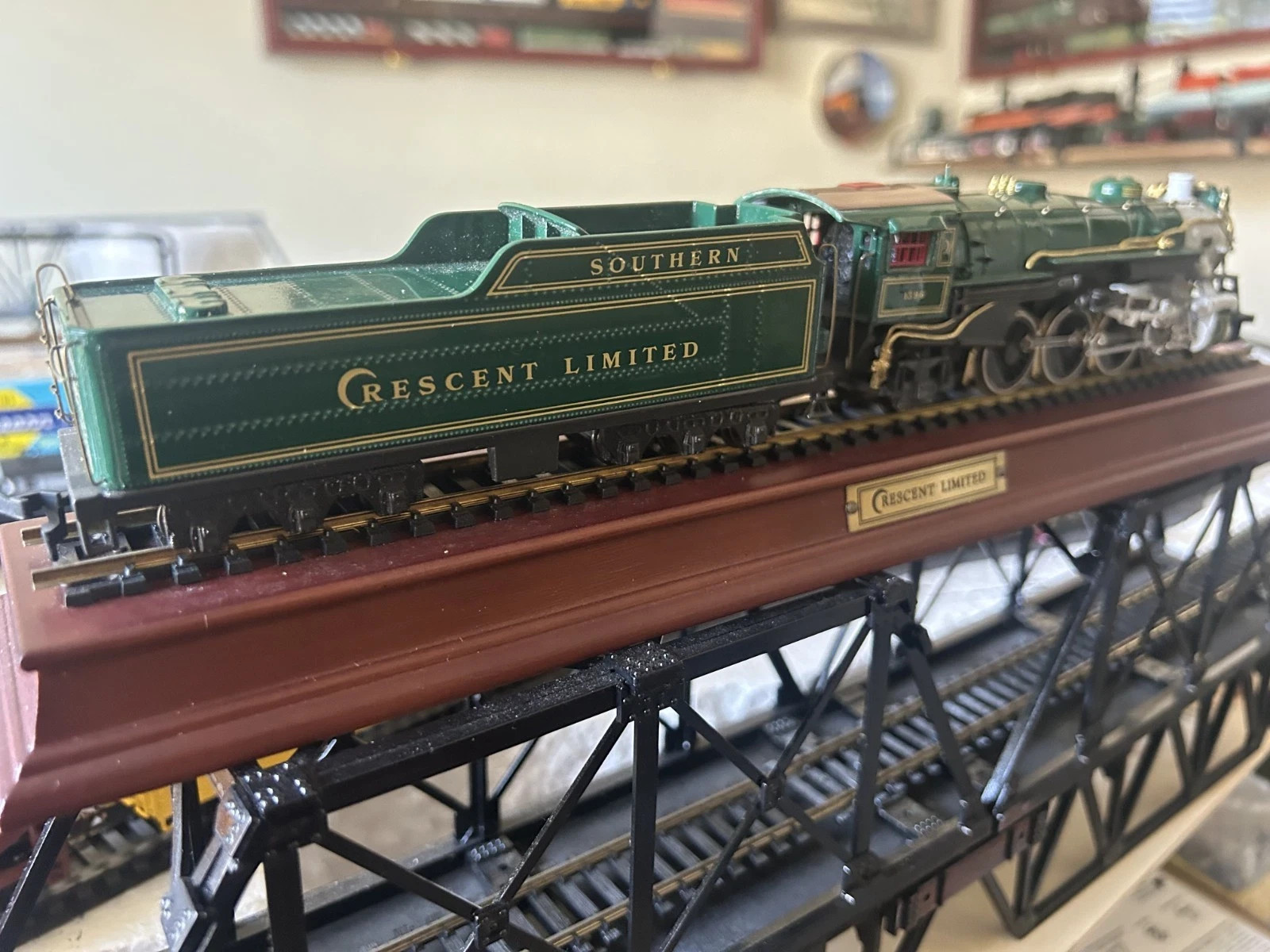 HO Southern Crescent Limited #1396 Steam Locomotive & Case Franklin Mint NIB2