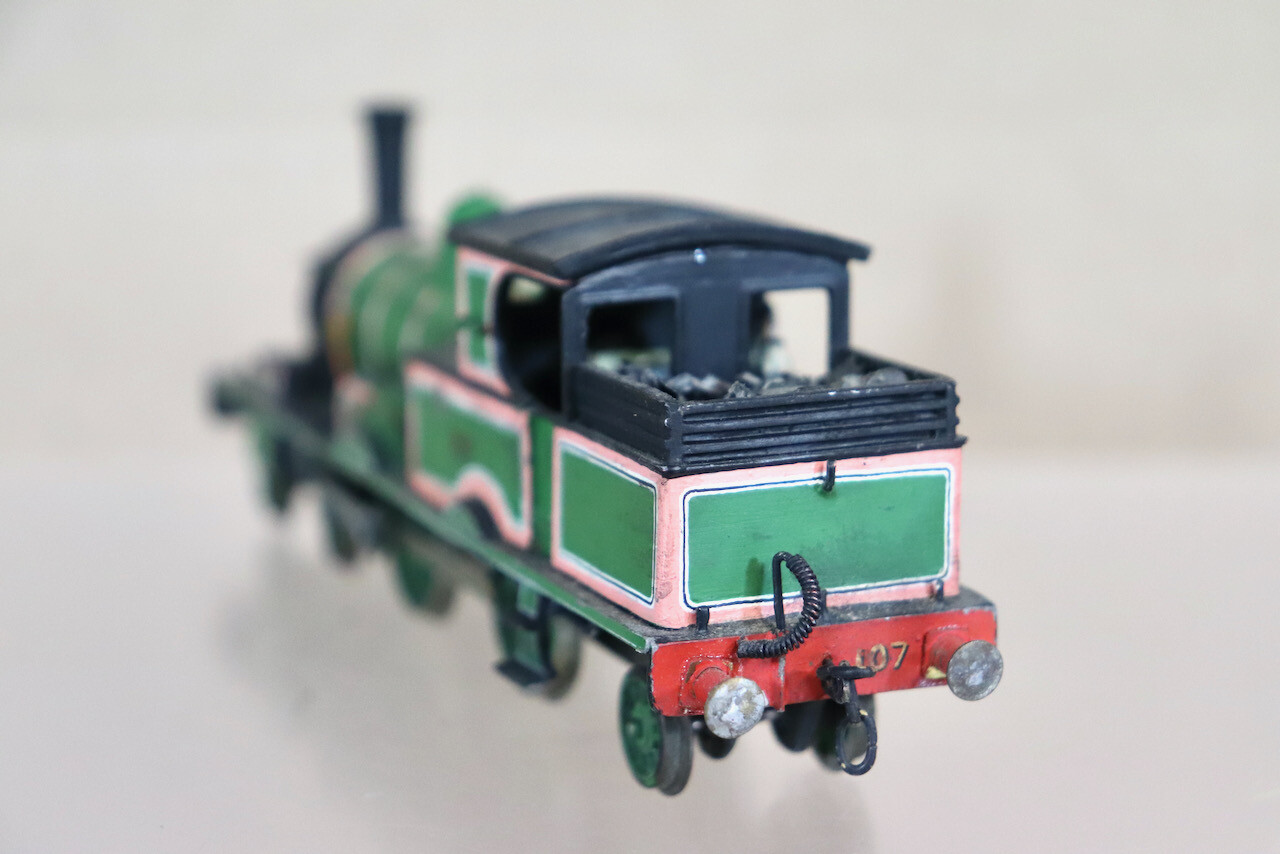 K’s KEYSER KIT BUILT LSWR 4-4-2 ADAMS CLASS RADIAL TANK LOCOMOTIVE 107 ob
