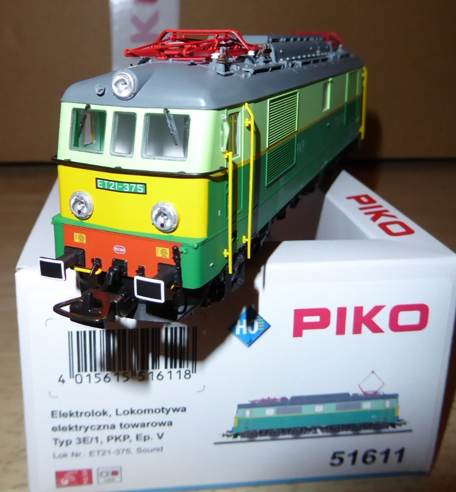 Piko 51611 H0 DCC Sound Locomotive the Pkp Et 21-375 Epoch 4/5 With LED Boxed
