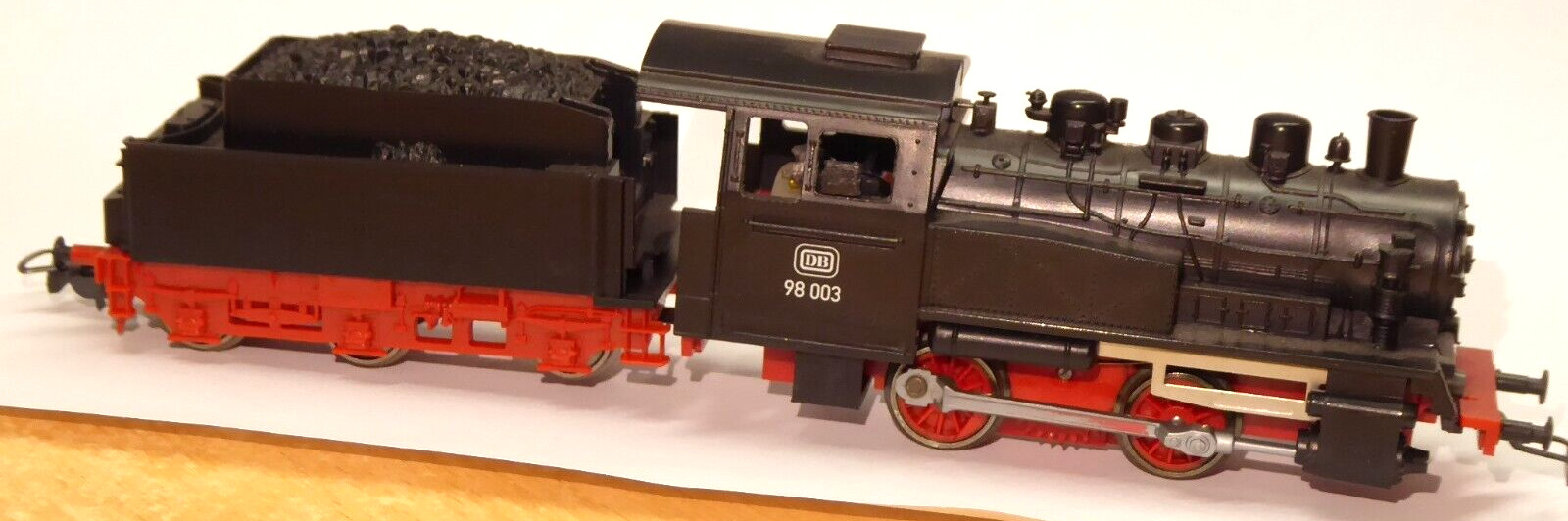 Piko H0 Steam Br 98 003 With Tender DB Epoch 3 Well Preserved, Function Ok