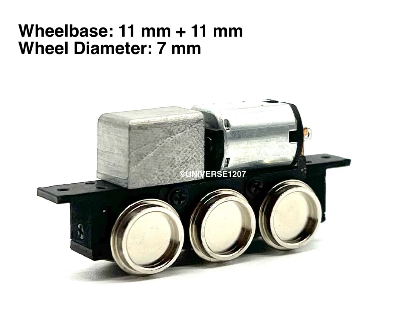 N/HOn30/HOe/009 Gauge 0-6-0 Locomotive Power Drive Chassis 22mm/7mm H0e Engine