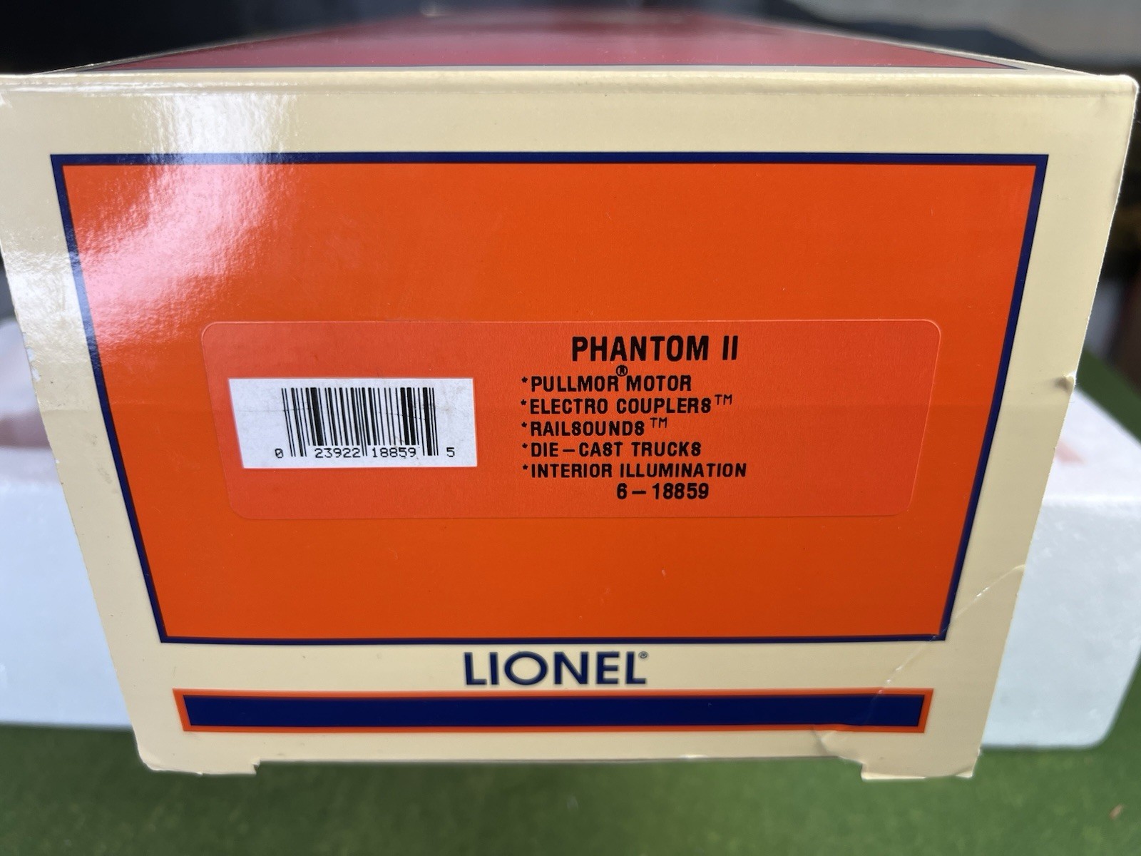 LIONEL PHANTOM II RED PRATT’S HOLLOW DIESEL W/RAILSOUNDS 6-18859 RARE NIB C-9