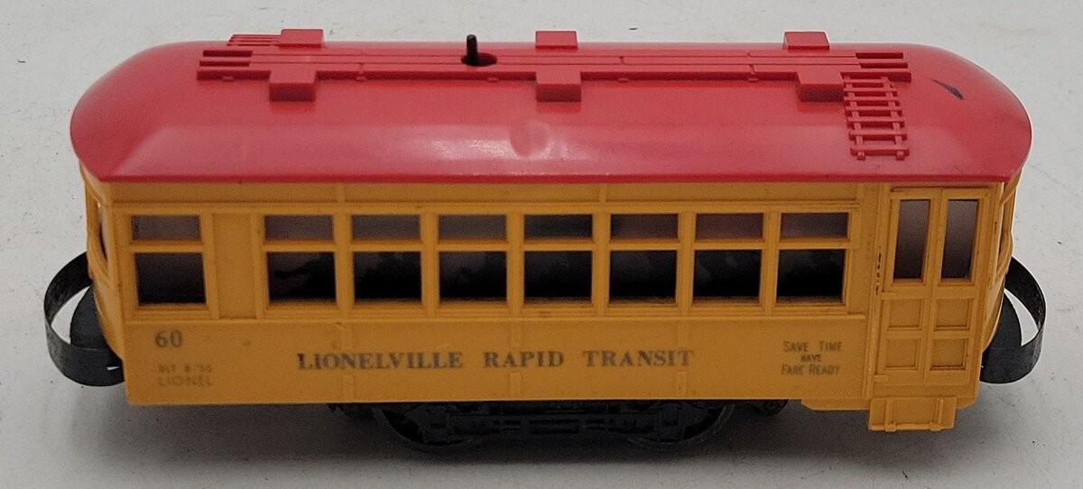 Lionel 60 Vintage O Lionelville Motorized Rapid Transit Trolley