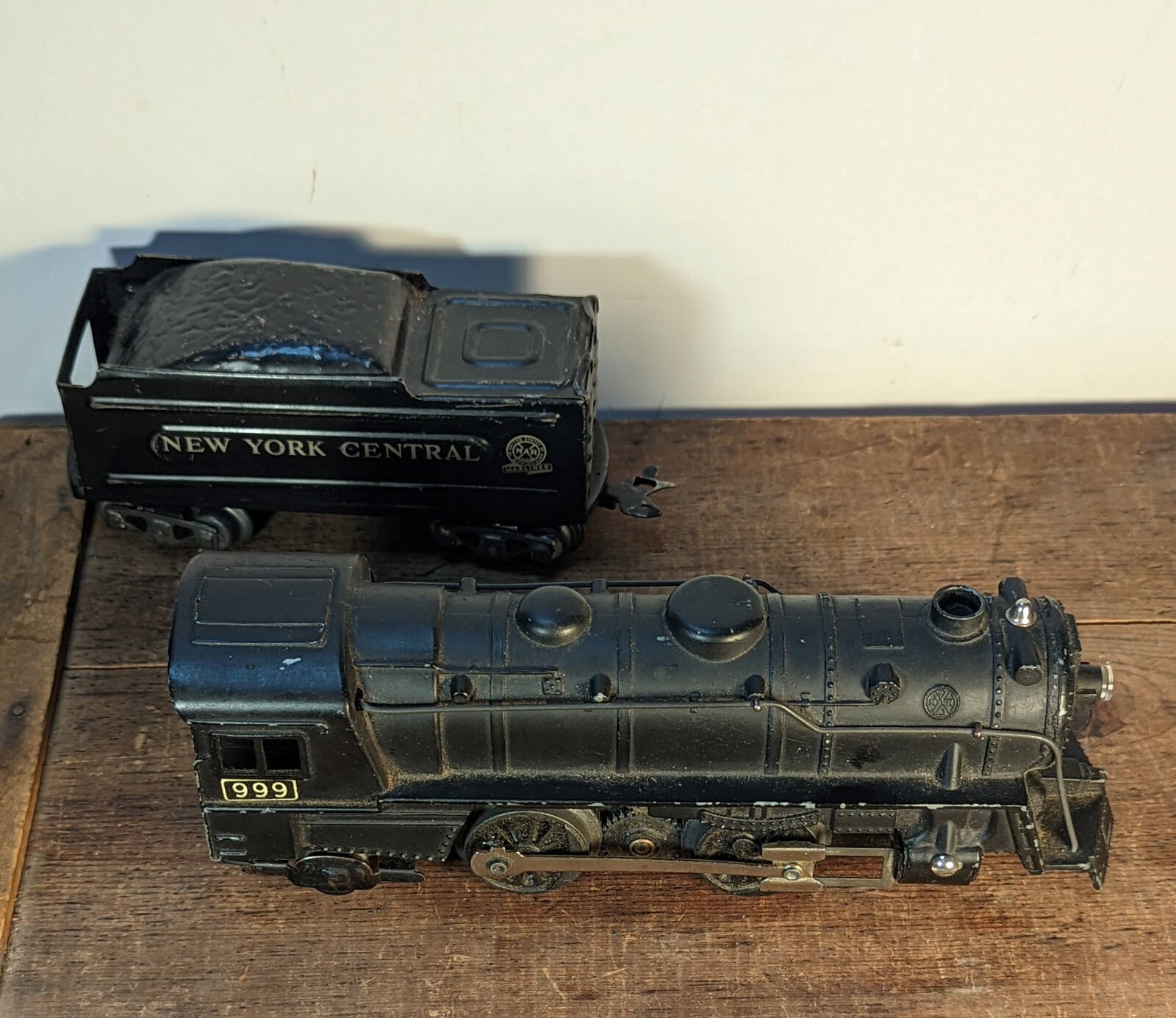 Clean Vintage O Gauge Marx #999 NYC New York Central 2-4-2 Steam Engine
