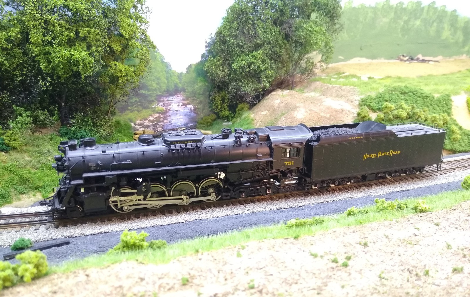 HO Brass -Precision Scale Co Nickel Plate Road 2-8-4 S-2 Berkshire Factory Paint