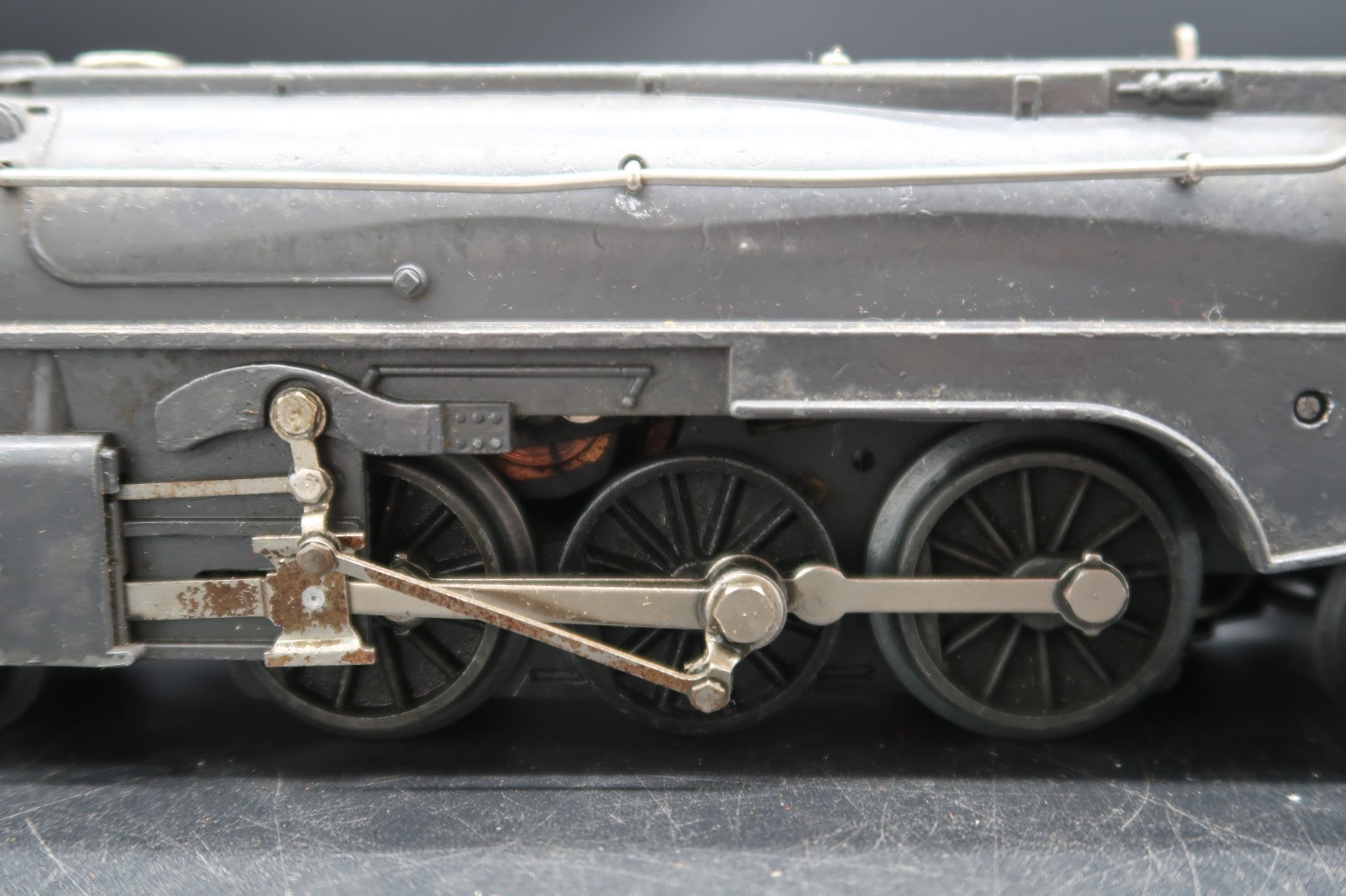 Vtg Lionel Steam Locomotive Engine Torpedo Gray 221 & 221T Orig Box Needs Repair