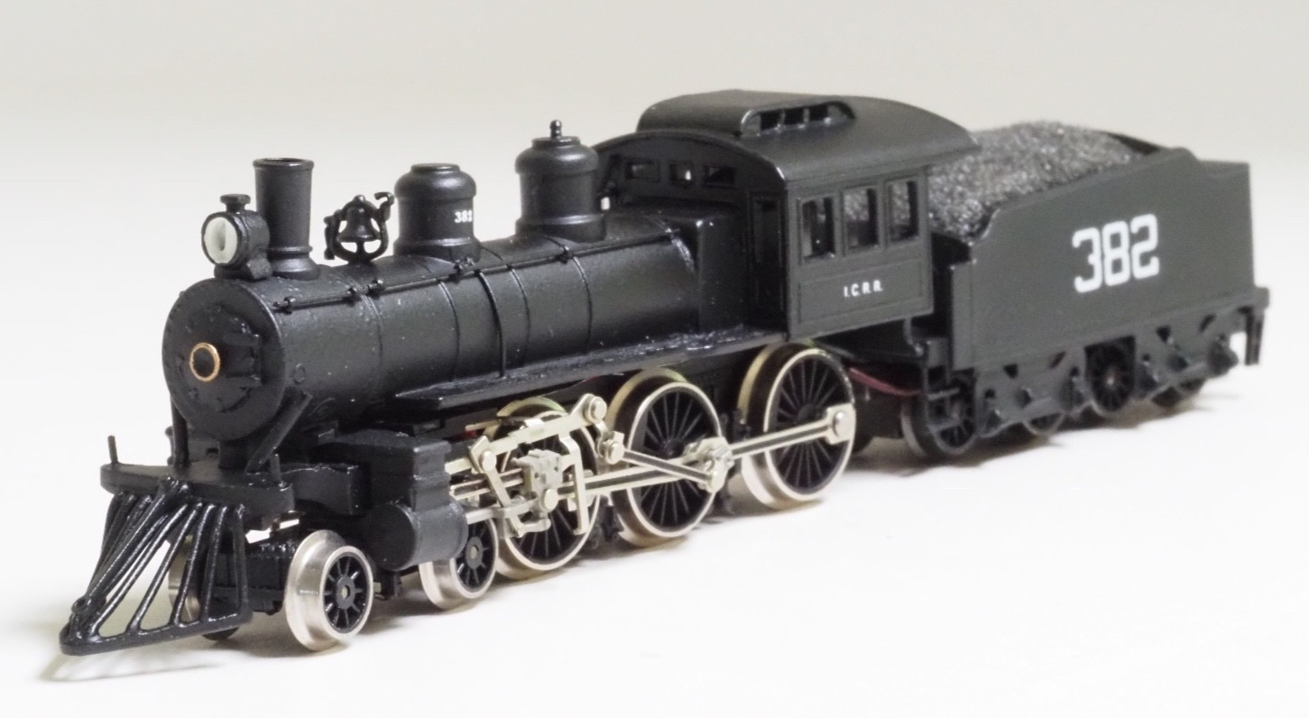 Brass N-scale 30048 Westmodel Illinois Central 4-6-0 Casey Jones Steam locomotiv
