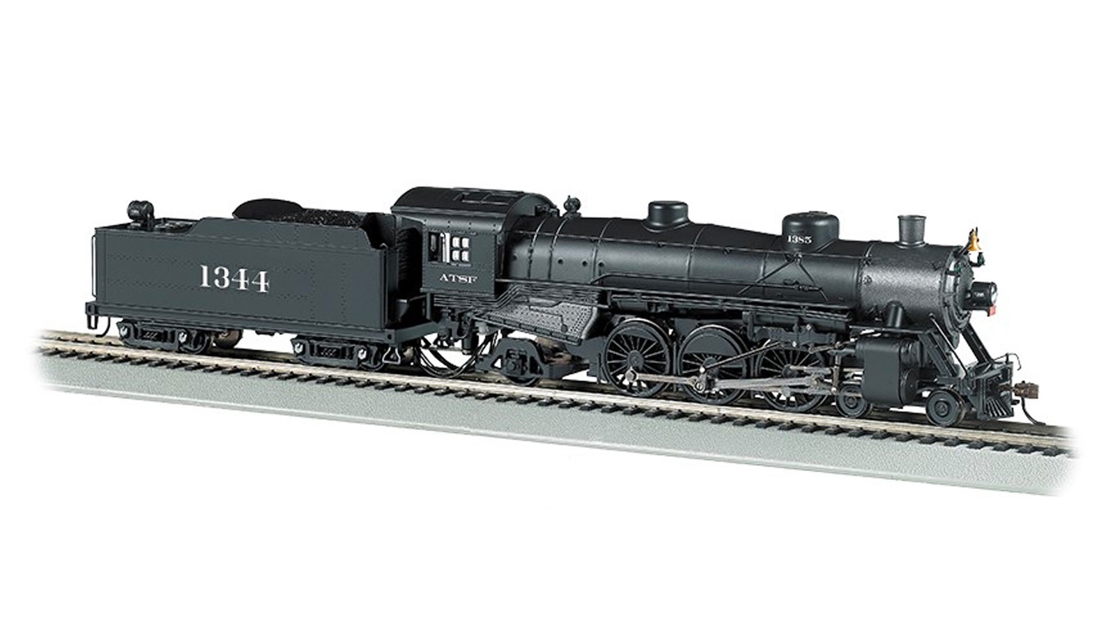 Bachmann 52901 HO Santa Fe USRA 4-6-2 Light Pacific Steam Locomotive #1344