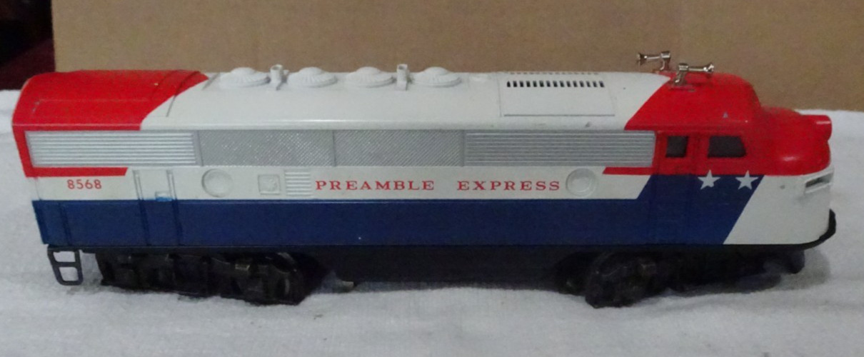 LIONEL TRAINS #8568 PREAMBLE EXPRESS DIESEL