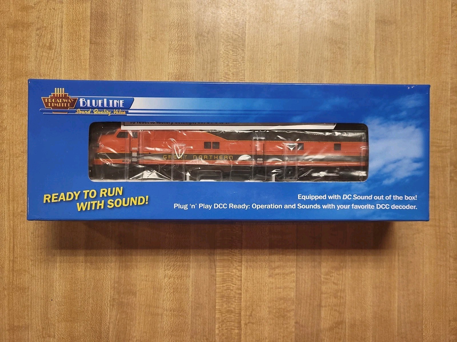 Broadway Limited BlueLine 5252 EMD E7 A UNIT GN #510 EMPIRE BUILDER HO DC SOUND