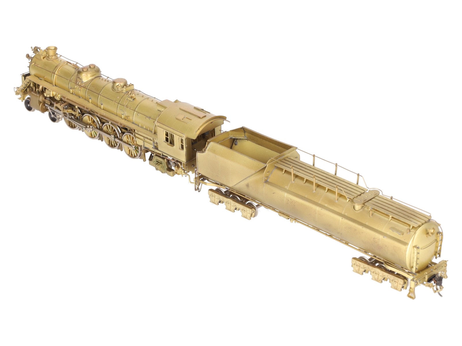 Westside Model Co. HO Brass Undecorated T-3t 4-8-2 Steam Locomotive & Tender EX