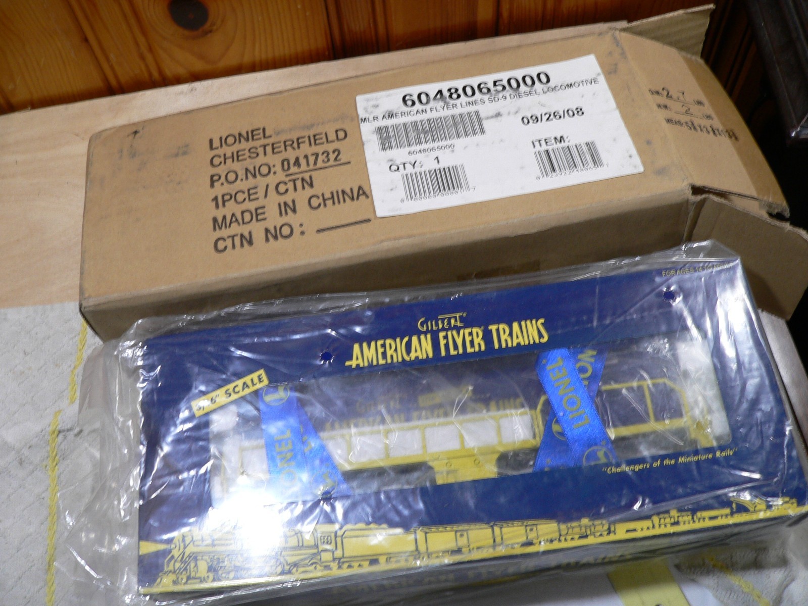 American Flyer 6-48065 S American Flyer Trains SD9 Diesel Locomotive #1956 NIB