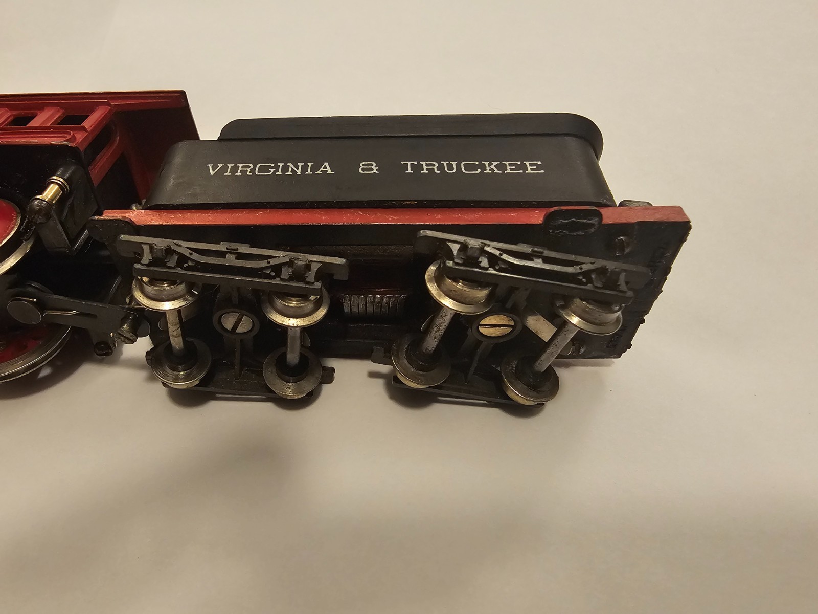 Vintage HO Scale 4-4-0 Virginia & Truckee Reno Locomotive & Tender Set Restored