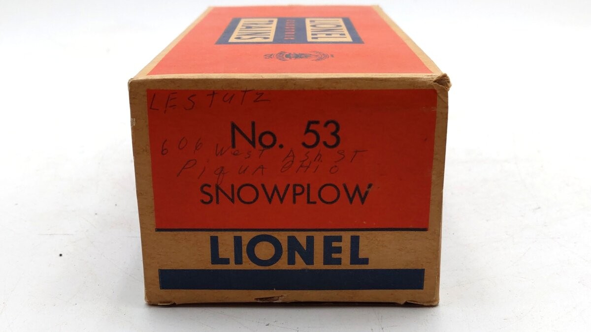 Lionel 53 Vintage O Rio Grande Powered Snowplow Switcher/Box