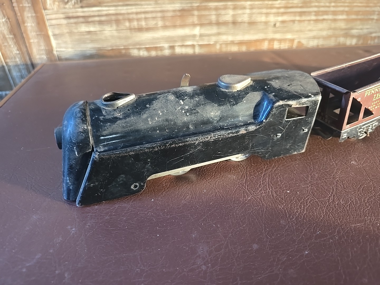 Vintage Marx Wind up locomotive O Gauge New York Central USA + 2 Cars