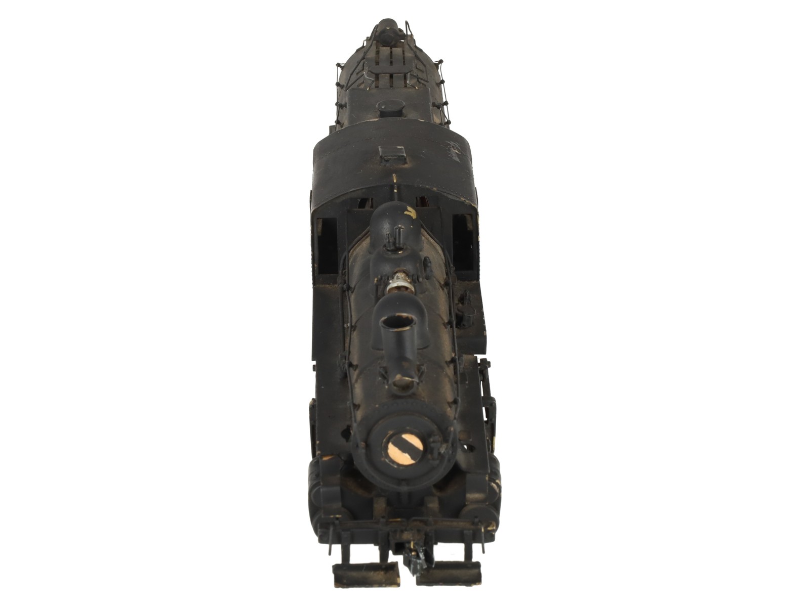 O 2-Rail BRASS 0-6-0 Steam Locomotive & Tender – Painted