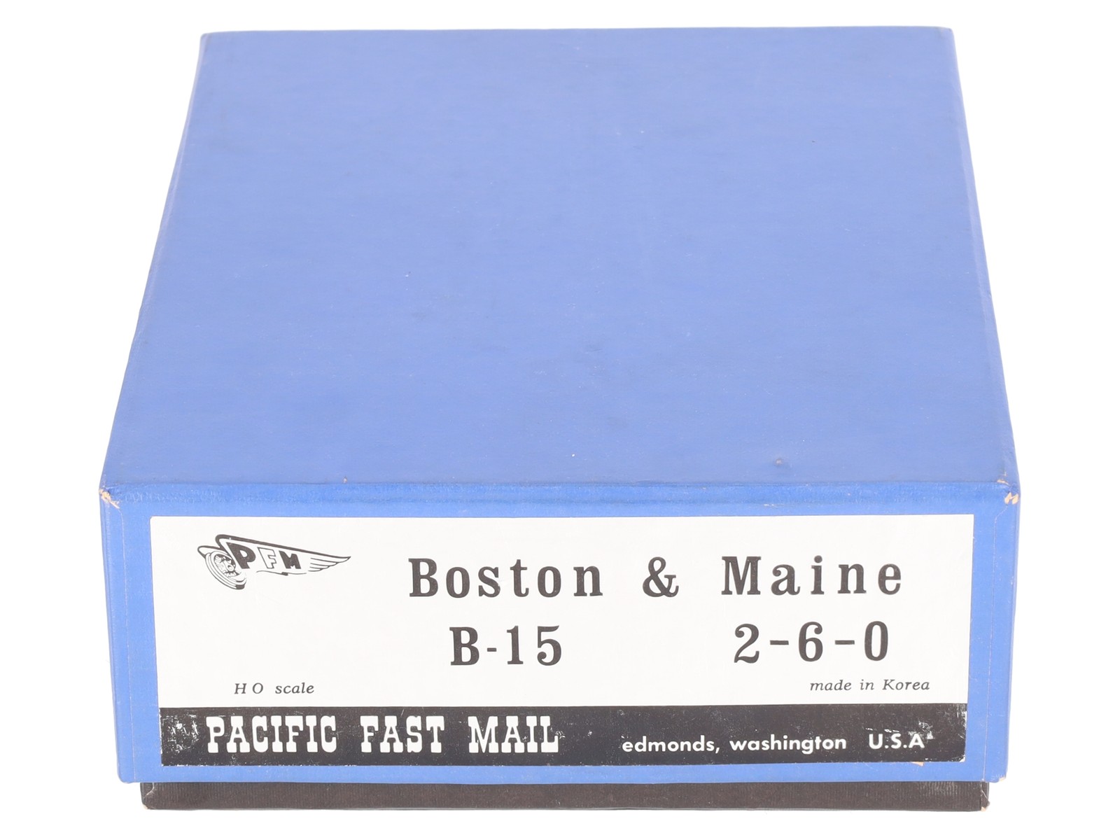 Pacific Fast Mail HO BRASS B&M B-15 2-6-0 Steam Locomotive & Tender -Unpainted