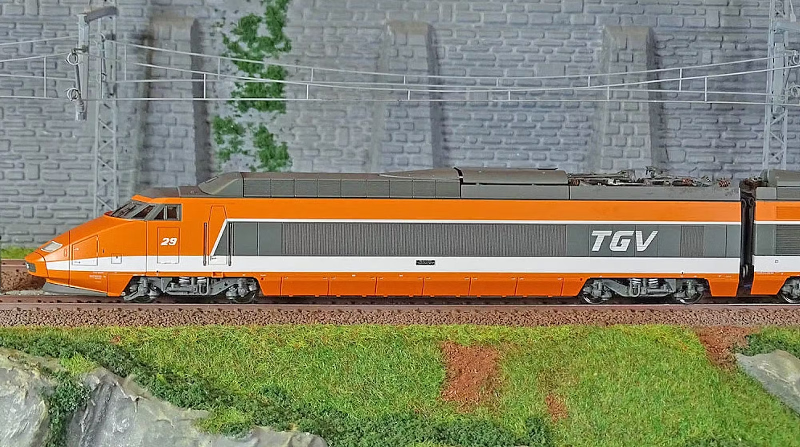 Ree Modeles Tgv-001 Tgv Pse 29 Tgv Sud-Est Orange-Grey Sncf