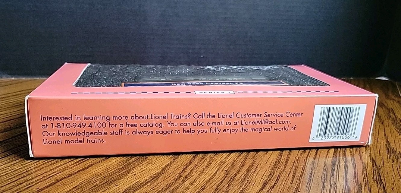 1998 LIONEL F3 SERIES New York Central 3502 1:120 SCALE DIECAST SERIES 1