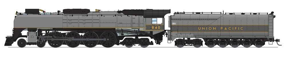 BROADWAY LIMITED 6646 HO UNION PACIFIC FEF-3 4-8-4 NORTHERN PARAGON 4 RD#840
