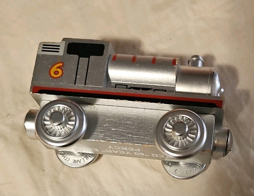 Thomas & Friends Wooden Railway Silver Percy 60 Year Limited Edition