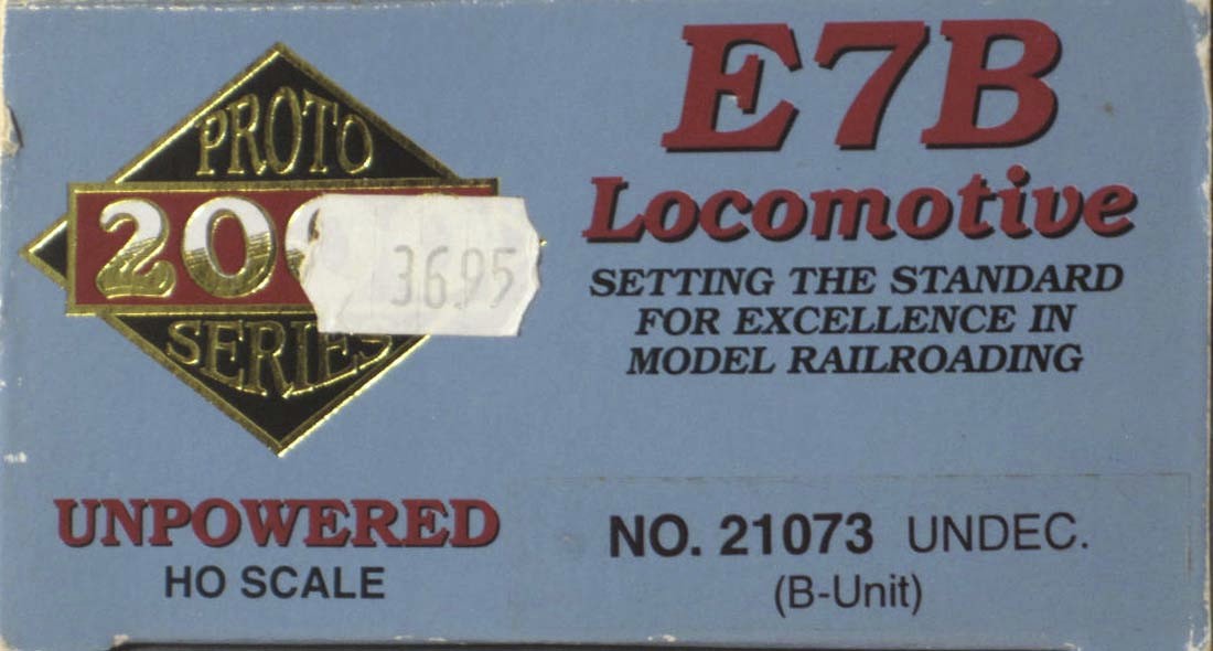 Proto 2000 EMD E7A (powered) and E7B (unpowered) – Undecorated – HO Scale